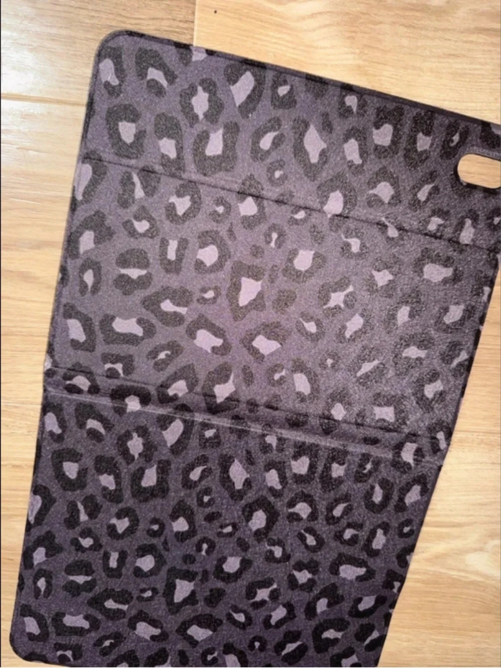 Like new leopard print iPad case